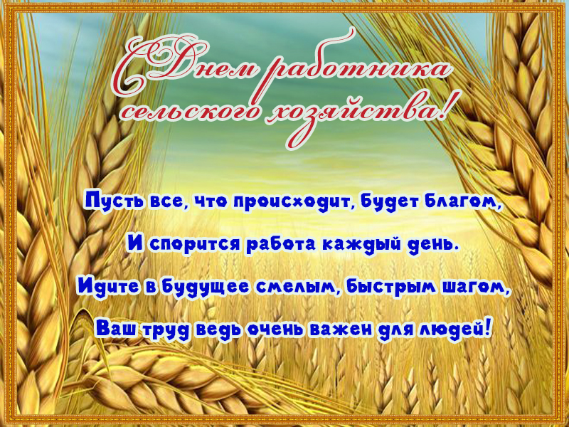 Поздравление С Днем Сельхозработника В Стихах