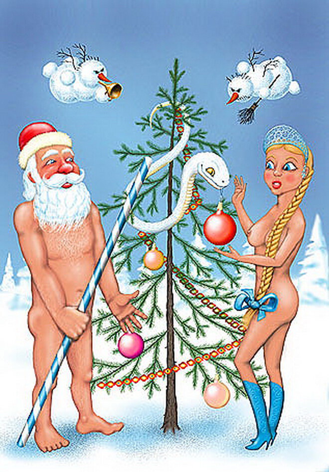 Порно Дед Новый Год