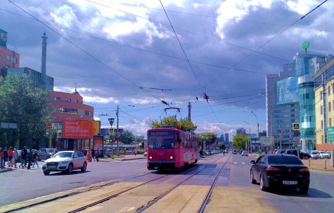 С трамваем по городу