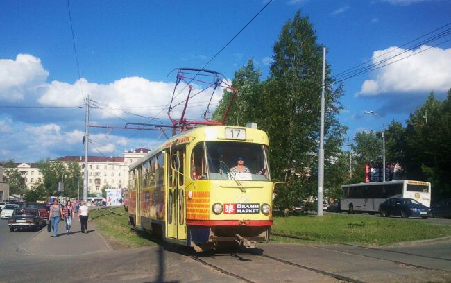 С трамваем по городу