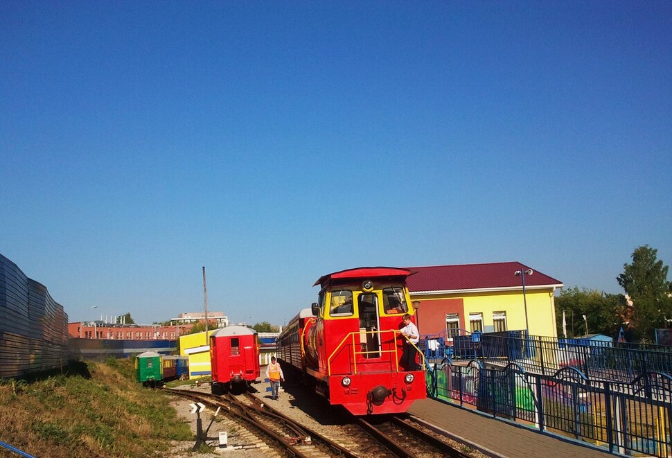 На детской железной дороге