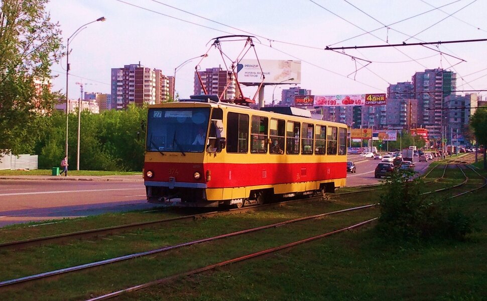 На трамвайчике по городу