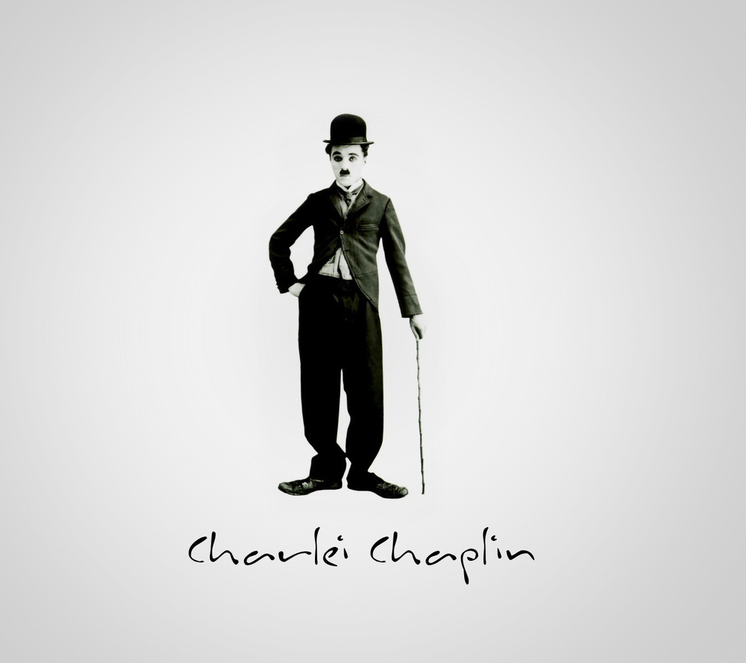 Чарли Чаплин нарисованный